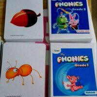 Thẻ học tiếng anh i-Learn My Phonics Grade 1,2,3,4,5 + Flash card cho bé + 1995.Flashcard