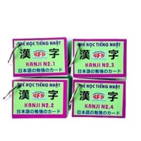 Thẻ Học Tiếng Nhật Kanji N2 - Flashcard Kanji N2 (4 Tập)