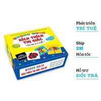 Thẻ kích thích thị giác cho trẻ sơ sinh, thẻ thị giác đen trắng, Flashcard Glenn Doman