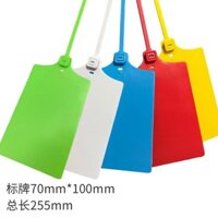Thẻ Kích Thước Lớn Ký Hiệu Đánh Dấu Dây Buộc Nhựa Con Dấu Logo Thẻ Thẻ Hậu Cần Thẻ Chống Thấm Nước Baishi Yunda