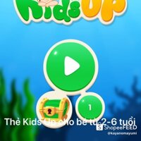 Thẻ Kids Up cho trẻ từ 2-6 tuổi