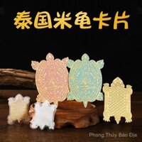 Thẻ kim loại đặc trưng Thái Lan rùa mai rùa Kami vỏ điện thoại di động Thái Lan trang sức kim loại may mắn/2.18