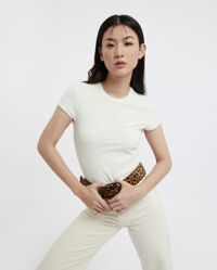 The Lines Rib Top - Cream