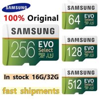 Thẻ lưu trữ bộ nhớ Samsung EVO 16G / 32G / 64G / 128G / 256G / 512G TF 100MB / s Micro SD