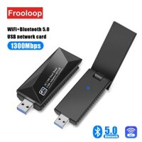 Thẻ Mạng Không Dây 1300Mbps USB 3.0 Bluetooth 5.0 2.4G 5G Cho Win 10 11 802.11ac