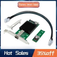 Thẻ Mạng Máy Chủ M.2 10G M.2 M X520-DA1 10G SFP + Sợi Quang Máy Tính Công Nghiệp Máy Chủ Thẻ Mạng JL82599EN Chip