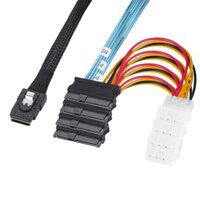 Thẻ Mảng Mini SAS 8087 đến 4 sff8482SAS Đĩa Cứng Lớn 4PINSATA Cáp Kết Nối Đầu Nguồn Điện