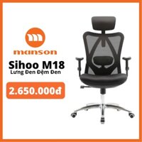 [The Manson - Hỏa Tốc 1h Nhận] SIHOO M18, M18 GÁC CHÂN  - Ghế lưới văn phòng thiết kế công thái học Ergonomic