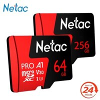 Thẻ Micro SD Netac P500 / Thẻ TF 64GB 256GB Class 10 Micro SDXC Lưu trữ dữ liệu 80MB / s Thẻ Flash