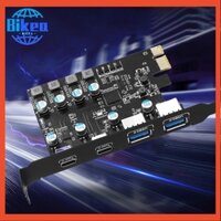 Thẻ Mở Rộng usb3.0 pcie card 2 * usb a port + 2 Cổng usb c / usb3.2 gen1
