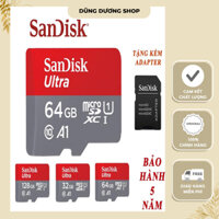 Thẻ nhớ 128G,64G,32G,16G,8G, Thẻ nhớ SanDisk Ultra Class 10 667x 100MB/s chuyên dụng camera điện thoại, loa đài-BH 5 năm