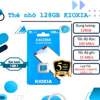 Thẻ nhớ 128GB MicroSD Kioxia Exceria 100/15 MBs, Bảo Hành 5 Năm, Bảo hành 1 đổi 1, Hàng Chính Hãng