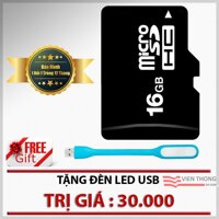 Thẻ nhớ 16GB Micro SDHC class 6 (Đen)+ Đèn led