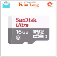 Thẻ nhớ 16Gb Micro SDHC Ultra C10 80 Mb/s SanDisk - Diệp khánh phân phối