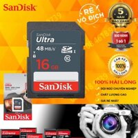 Thẻ Nhớ 16GB SDHC Sandisk Ultra Class 10 UHS-1 48MB/S