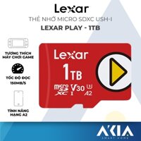 Thẻ nhớ 1TB Lexar PLAY micro SDXC UHS-I, tốc độ đọc 150Mb/s, tương thích máy chơi game Nintendo