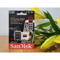 THẺ NHỚ 256GB MICRO SDXC SANDISK EXTREME PRO (CLASS 10) U3 V30 A2 4K 200MB/S  ShareFacebookTwitterMessenger