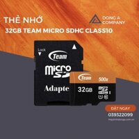 Thẻ nhớ 32GB Team Micro SDHC Class 10