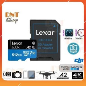 Thẻ nhớ 512GB MicroSDXC Lexar 633x 2018 A1 V30