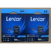 Thẻ Nhớ 64G Lexar 64GB MICRO 633X Tốc Độ 100mb/s (hàng chính hãng Mai Hoàng)