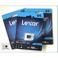 thẻ nhớ 64g lexar chuẩn 4k phụ kiện máy quay camera