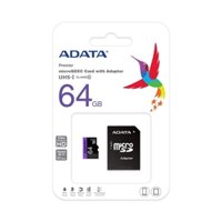 Thẻ nhớ 64GB ADATA UHS-I MICRO SD CLASS10