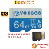 Thẻ nhớ 64GB Class 10 U3 tốc độ cao chuyên lưu Camera và điện thoại