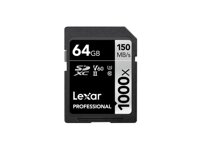 THẺ NHỚ 64GB PRO 1000X SDXC UHS2 U3 150MB/90MB/S LEXAR