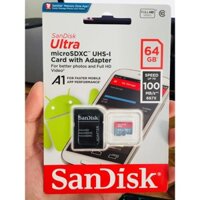 Thẻ Nhớ 64GB Sandisk MicroSD Ultra - Bảo hành 5 năm