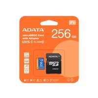 Thẻ nhớ Adata Premier 256GB microSDXC UHS-I Class10 with Adapter AUSDX256GUICL10A1-RA1