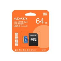 Thẻ nhớ Adata Premier 64GB microSDXC UHS-I Class10 with Adapter AUSDX64GUICL10A1-RA1