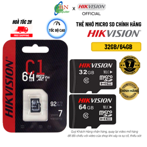 Thẻ nhớ camera Hikvision HS-TF-C1 - 64GB