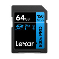 Thẻ nhớ Camera Lexar 64GB 800X Pro SDXC UHS-I 150MB/s