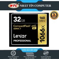 Thẻ Nhớ CF (CompactFlash) Lexar Professional 1066X 32GB 160MB/s Đen)