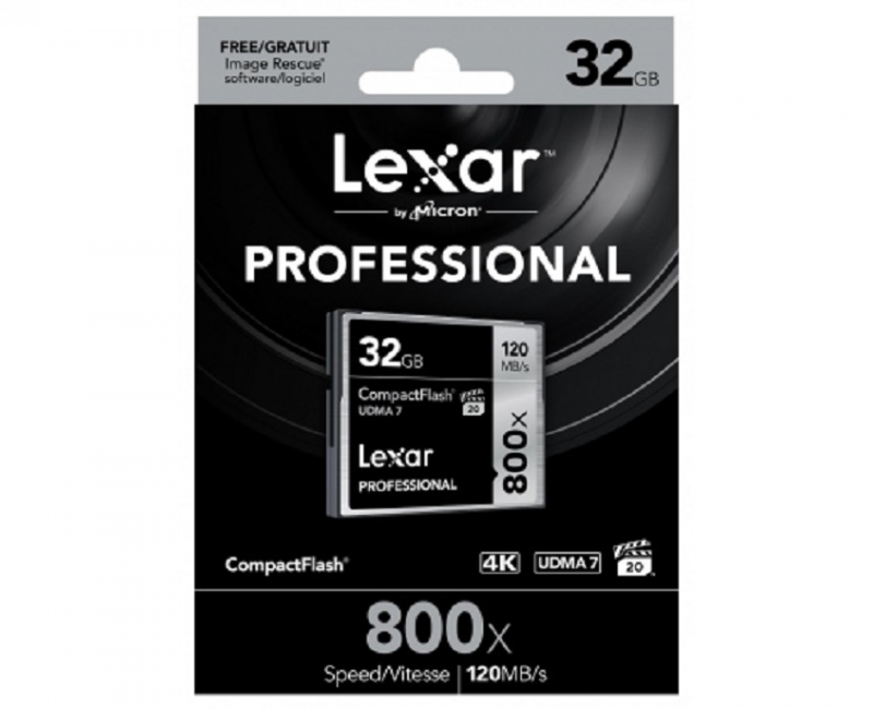 Thẻ nhớ Lexar CF 32GB 800x Professional Series UDMA CompactFlash