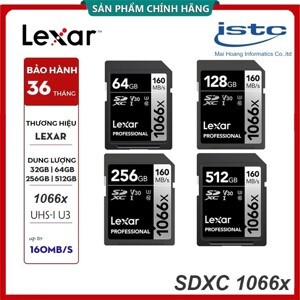 Thẻ nhớ CF Lexar Profession 64GB 160M/s tốc độ 1066x