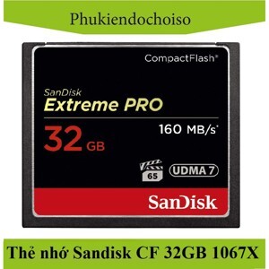 Thẻ nhớ CF SanDisk Extreme Pro 160MB/s 32GB 1067x