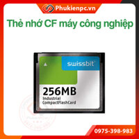 Thẻ nhớ CF Swissbit 256MB - Compact Flash industrial Card. Dùng cho máy CNC PLC công nghiệp tự động hóa thiết bị điện tử