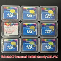 Thẻ nhớ CF Transcend 128MB 80x, dùng cho máy CNC, PLC công nghiệp, Áo thẻ Adapter PCMCIA, đầu USB hiệu SSK đọc thẻ CF