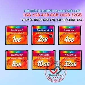 Thẻ nhớ CF Transcend 133X - 2GB