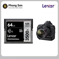 Thẻ Nhớ CFast 2.0 64GB Lexar Pro 3500X 525MB/S  Bảo Hành 60 Tháng ( Hàng nhập khẩu)