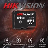 Thẻ nhớ chuyên camera Mirco SD HIKVISION  64G - 32GB - 92MBs, chuyên ghi hình cho camera, máy ảnh, ... Hàng nhập khẩu - Thẻ nhớ Hikvison 64G