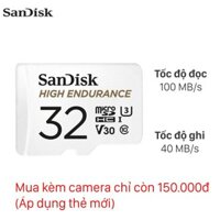 Thẻ nhớ chuyên Camera Sandisk MicroSD 32GB class 10_U3