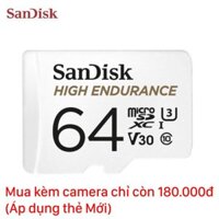 Thẻ nhớ chuyên Camera Sandisk MicroSD 64GB class 10_U3