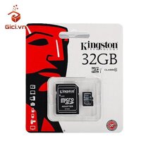 THẺ NHỚ CLASS 10 - 32G KINGSTON - FULL BOX + ADAPTER