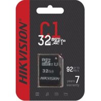 Thẻ nhớ Hikvision 32GB C1 Upto 92MB/S - BH60 Tháng