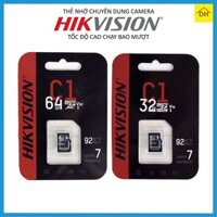 Thẻ Nhớ HIKVISION 128GB/64GB/32GB Tốc Độ Cao,Chuyên Dụng Cho Camera Wifi, Camera Hành Trình, Điện Thoại, Chính Hãng