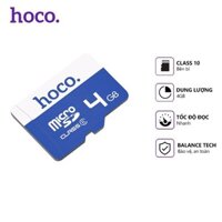 Thẻ nhớ Hoco 4GB micro sd, class 6, dung lượng thật, tương thích nhiều thiết bị
