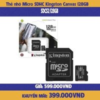 Thẻ Nhớ Kingston 128gb/256GB Micro SD Class 10 SDCS2/128GB/256gb-hàng chính hãng