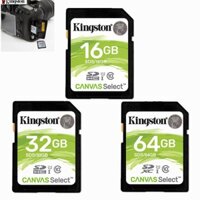 Thẻ Nhớ Kingston 64GB 32GB 16GB Class10 SD Cho Máy Ảnh